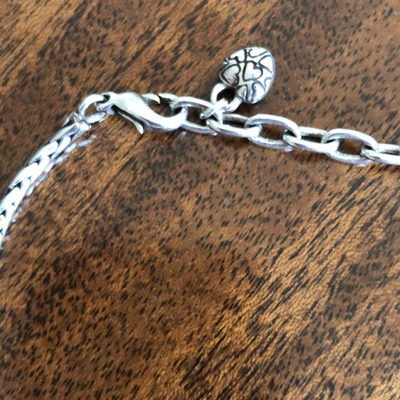 Brighton Two Tone  Chunky Ornate Link reversible Necklace - Picture 4 of 13